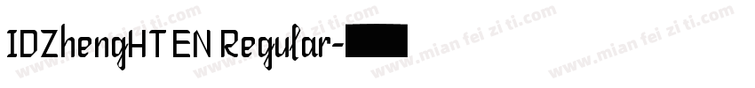 IDZhengHT EN Regular字体转换